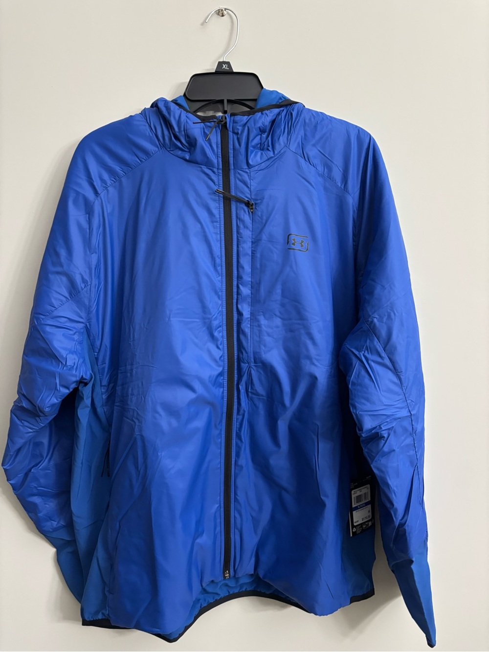 Under Armour Royal Blue Hooded Windbreaker Jacket